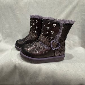 Girls Skechers Boots - Twinkle Toes: Glitzy Glam Sparkle Hearts